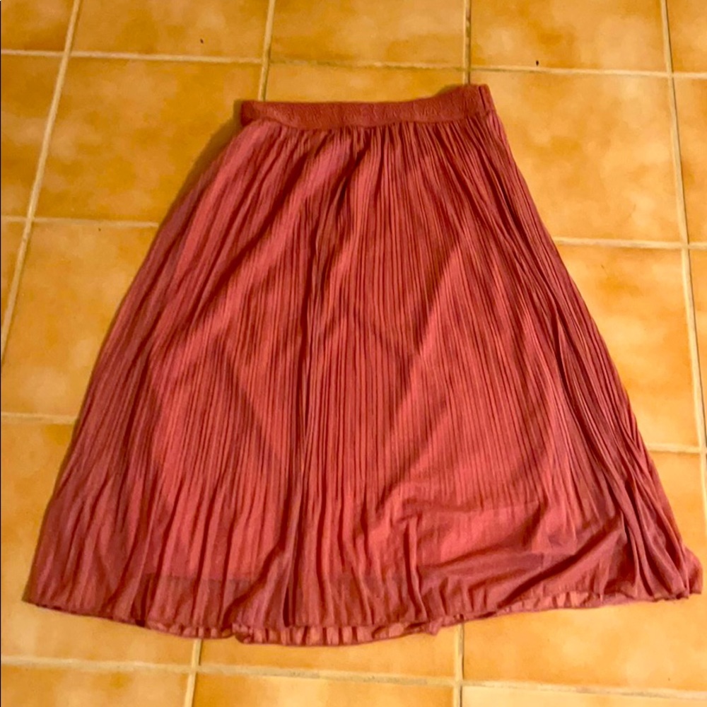 Pink layered skirt